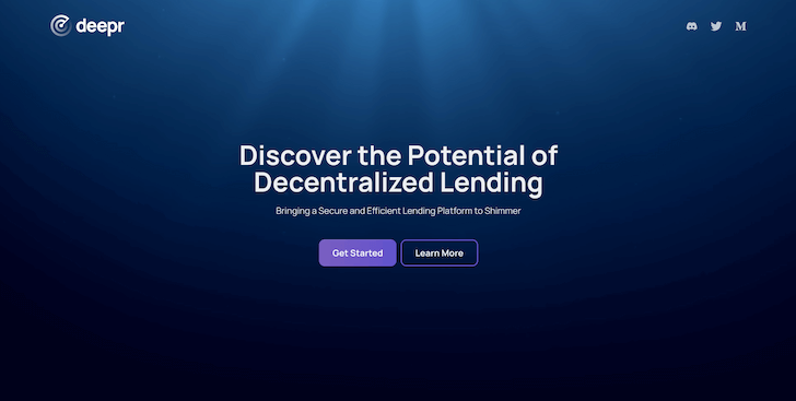 Deepr Finance lending markets